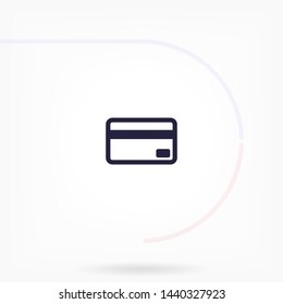 credit card vector icon 10 eps , Lorem ipsum Flat design