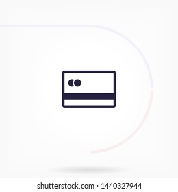 credit card vector icon 10 eps , Lorem ipsum Flat design