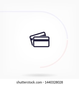 credit card vector icon 10 eps , Lorem ipsum Flat design