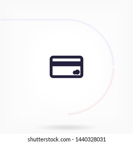 credit card vector icon 10 eps , Lorem ipsum Flat design