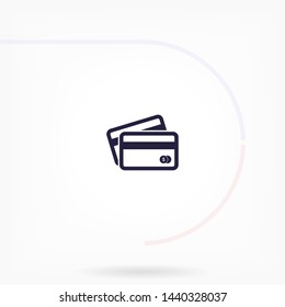 credit card vector icon 10 eps , Lorem ipsum Flat design