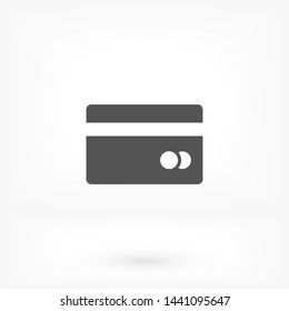 credit card vector icon 10 eps , Lorem ipsum Flat design