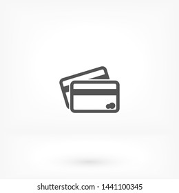 credit card vector icon 10 eps , Lorem ipsum Flat design