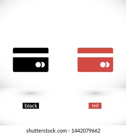 credit card vector icon 10 eps , Lorem ipsum Flat design