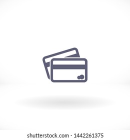 credit card vector icon 10 eps , Lorem ipsum Flat design