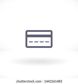 credit card vector icon 10 eps , Lorem ipsum Flat design