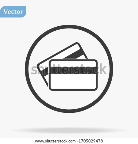 credit card vector icon 10 eps , Lorem ipsum Flat design