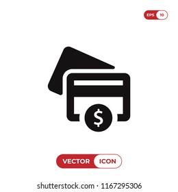 Credit card vector icon