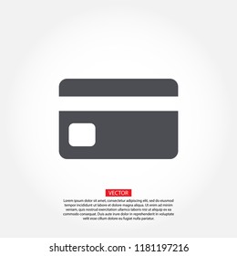 credit card Vector icon