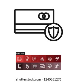 Credit card vector icon