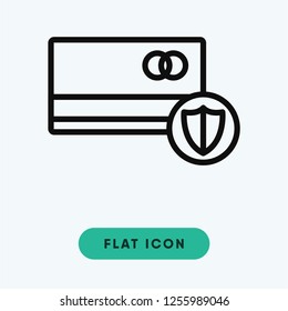 Credit card vector icon