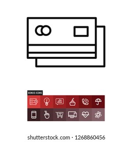 Credit card vector icon
