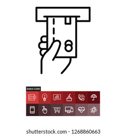 Credit card vector icon