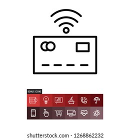 Credit card vector icon