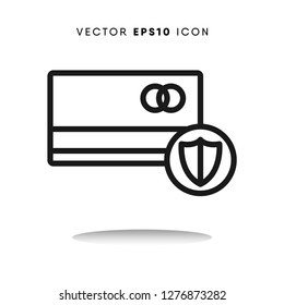 Credit card vector icon