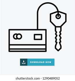 Credit card vector icon