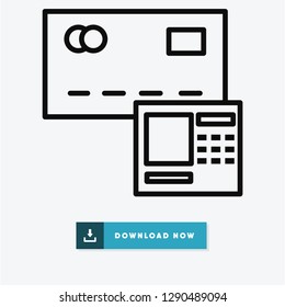 Credit card vector icon