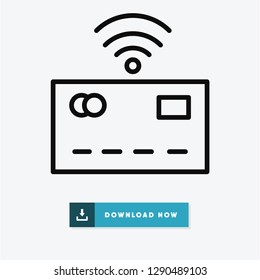 Credit card vector icon