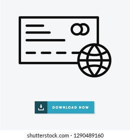 Credit card vector icon
