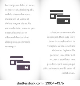 credit card Vector icon