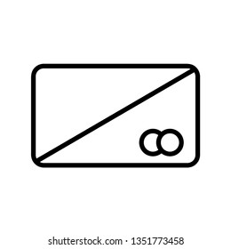 Credit card vector icon 