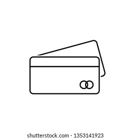 Credit card vector icon.