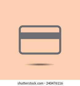 Credit card vector icon
