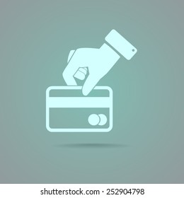 Credit card vector icon