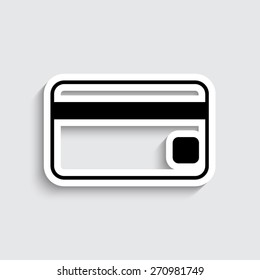 Credit card  - vector icon