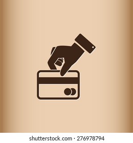 Credit card vector icon