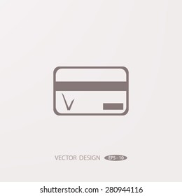 Credit card vector icon