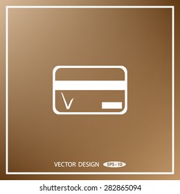 Credit card vector icon