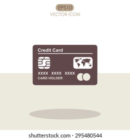 Credit Card vector Icon.