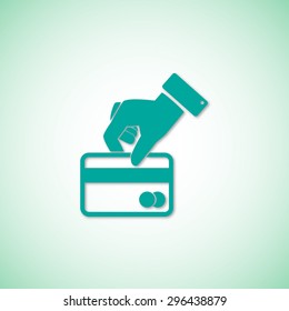 Credit card vector icon