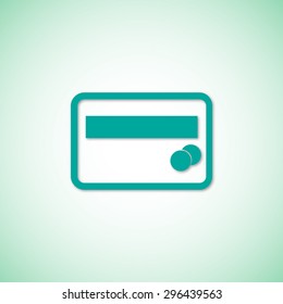 Credit card vector icon