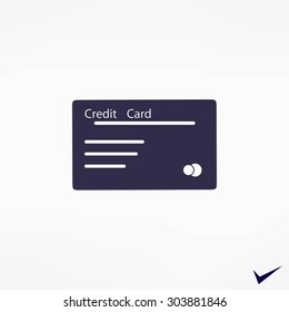 credit card vector  icon