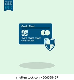 Credit Card vector Icon.