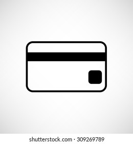 Credit card  - vector icon