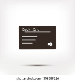 credit card vector  icon