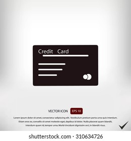 credit card vector  icon
