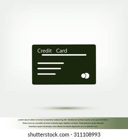 credit card vector  icon