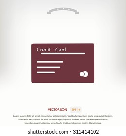 credit card vector  icon