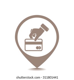 Credit card vector icon