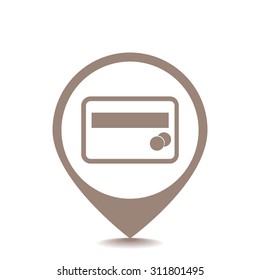 Credit card vector icon