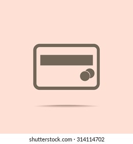 Credit card vector icon
