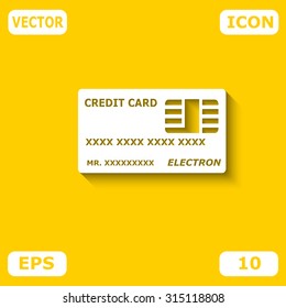 Credit Card vector Icon.