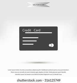 credit card vector  icon