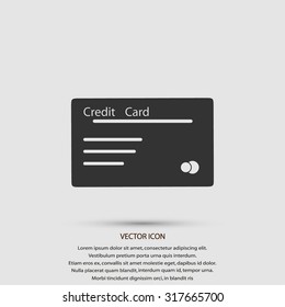 credit card vector  icon