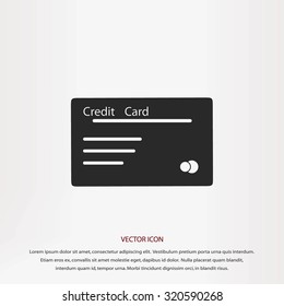 credit card vector  icon