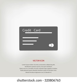 credit card vector  icon